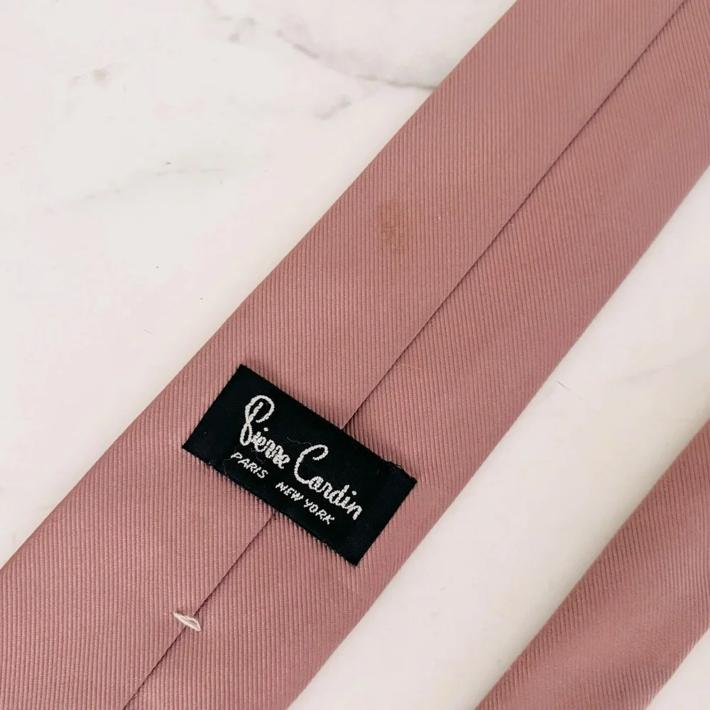 Pierre Cardin Vintage‎ Dusty Rose Elegant Mauve Men’s Tie
